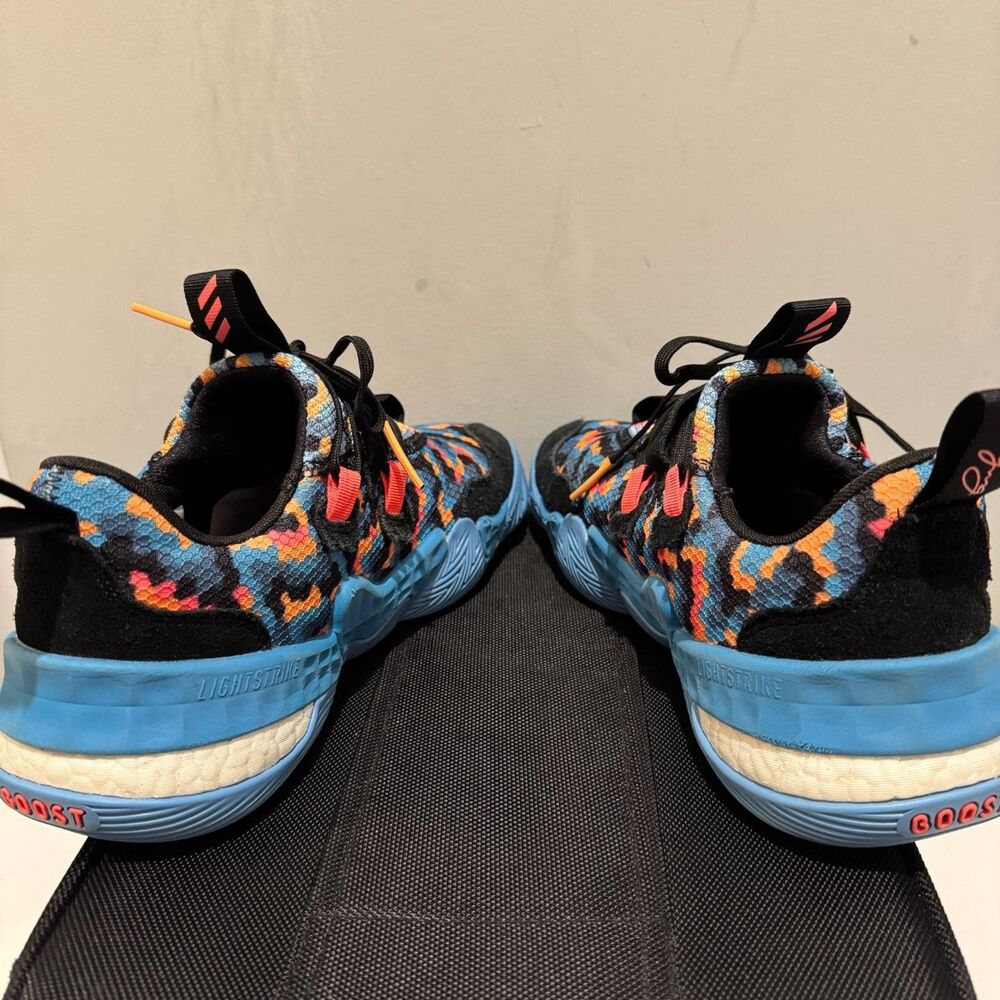 Adidas Trae Young 1 Pixel Blue Boost Basketball Shoes Men's 8.5 GY0289 - Picture 8 of 11